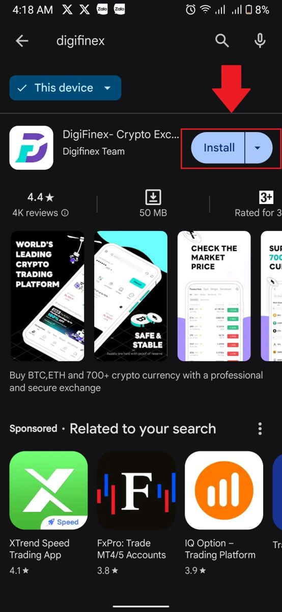 Hvernig á að hlaða niður og setja upp DigiFinex forrit fyrir farsíma (Android, iOS) Hvernig á að hlaða niður og setja upp DigiFinex forrit fyrir farsíma (Android, iOS)