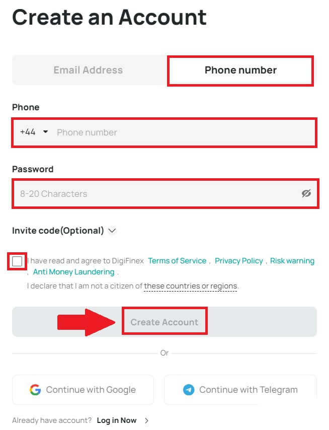 Cara Mendaftar dan Mengesahkan Akaun di DigiFinex Cara Mendaftar dan Mengesahkan Akaun di DigiFinex